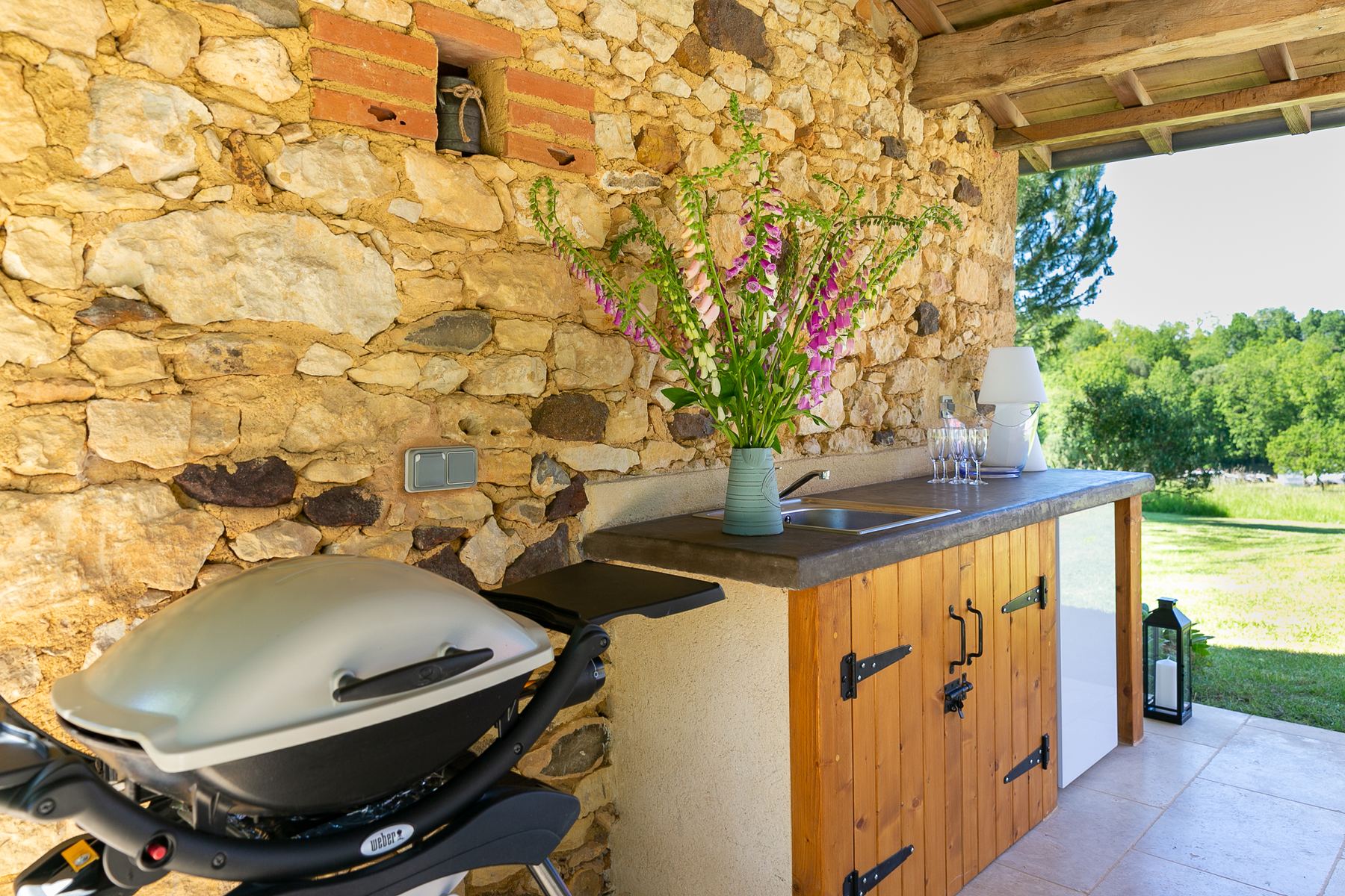 The Weber gas BBQ