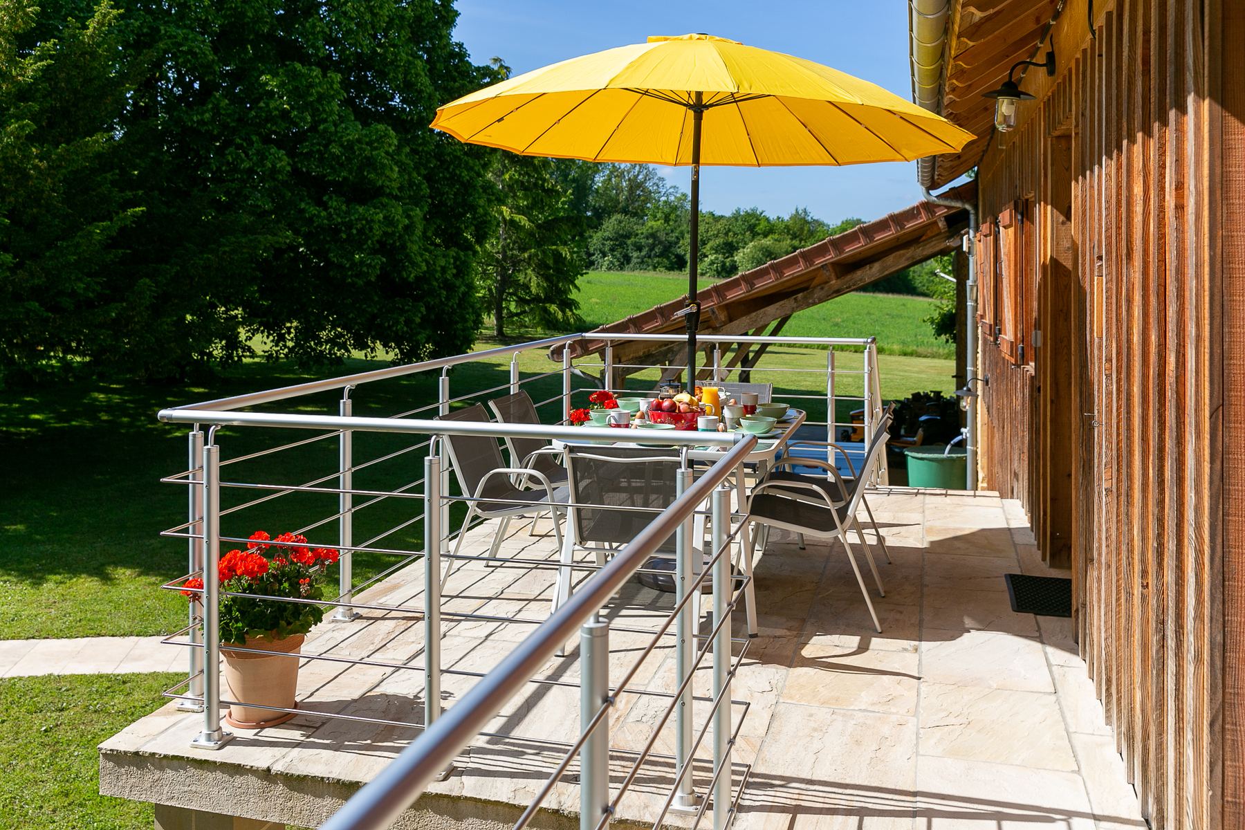 The balcony terrace