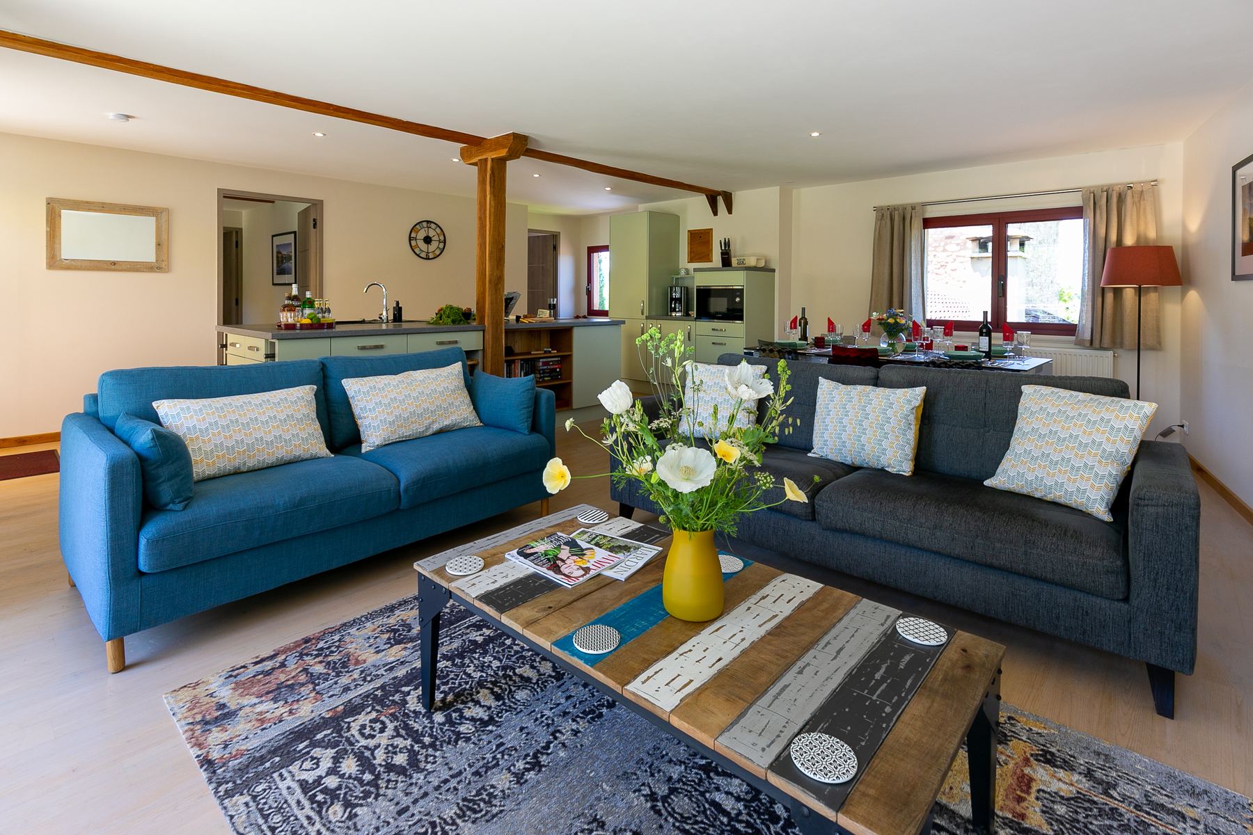 The open-plan lounge