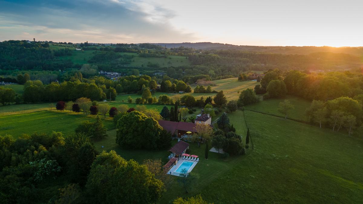 Dusk over the countryside