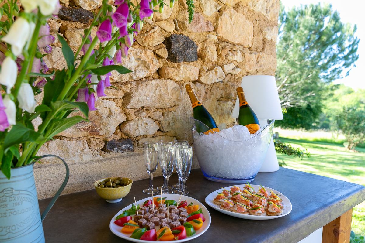 Aperitif on the terrace