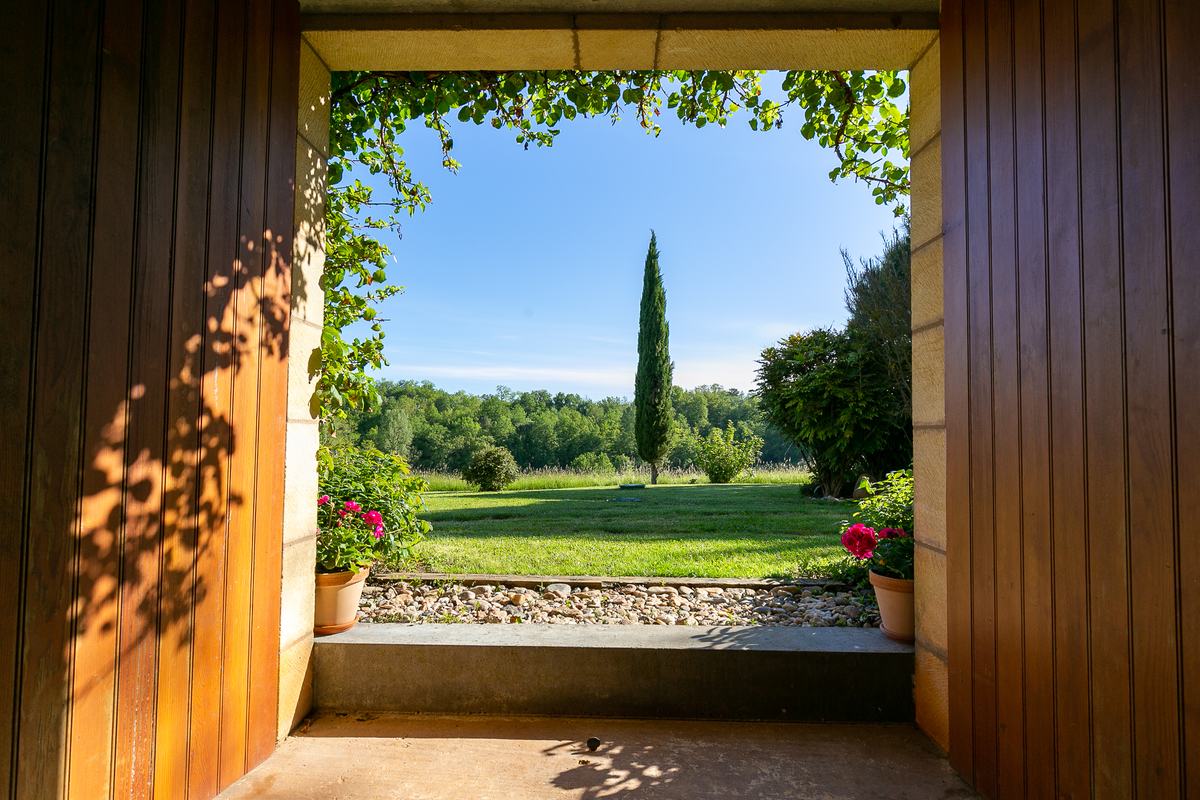 The view through the barn door