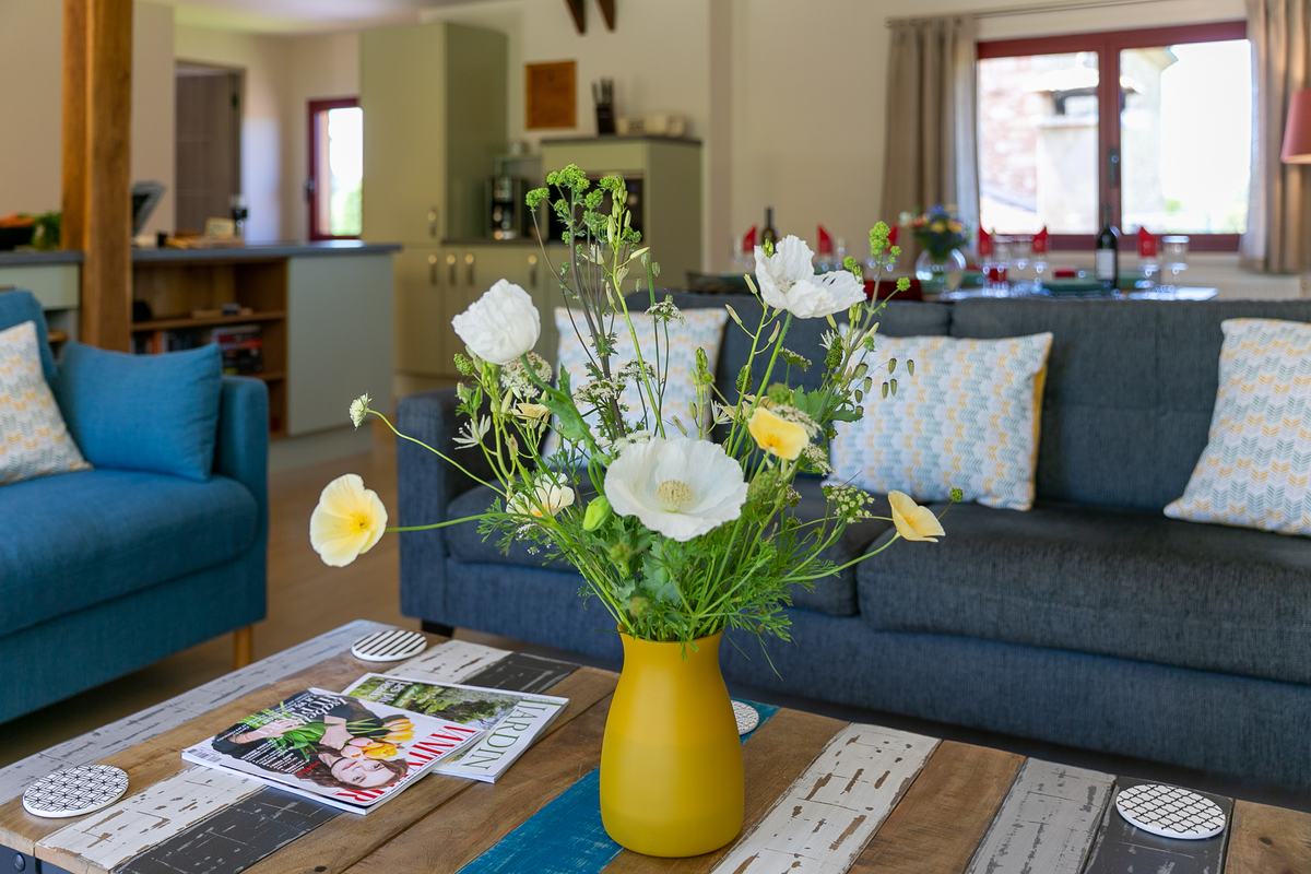 Flowers in the lounge